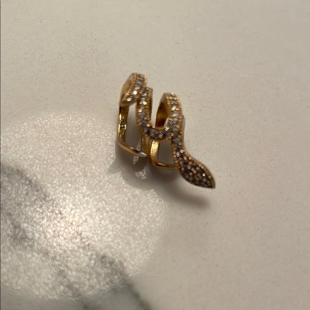 SUPER COOL! Year of the snake 🐍 Sashi NEW gold vermeil ear cuff BOHO Shopbop 💋